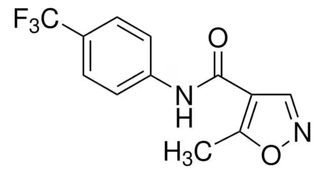 Leflunomide structure, CAS 75706-12-6