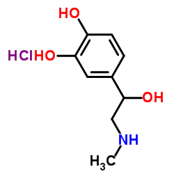 L-Epinephrine hydrochloride structure, CAS 55-31-2