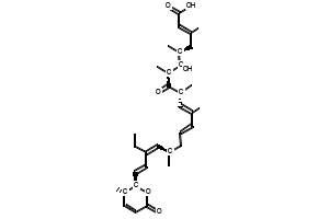 Leptomycin B structure, CAS 87081-35-4