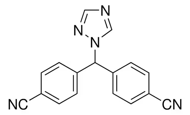 Letrozole structure, CAS 112809-51-5