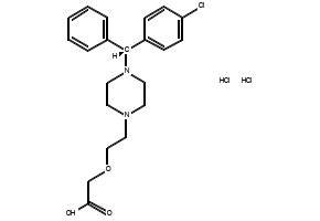 Levocetirizine dihydrochloride structure, CAS 130018-87-0