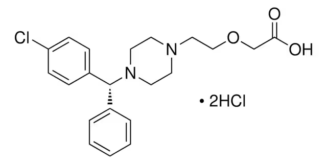 Levocetirizine structure, CAS 130018-77-8