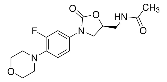 Linezolid structure, CAS 165800-03-3