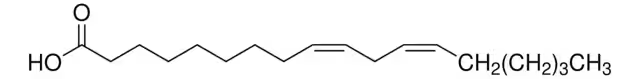 Linoleic acid structure, CAS 60-33-3