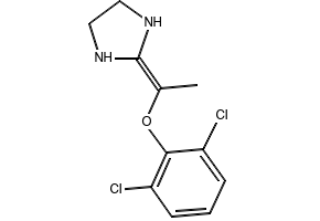 Lofexidine structure, CAS 31036-80-3