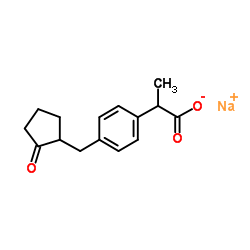 Loxoprofen sodium structure, CAS 80382-23-6