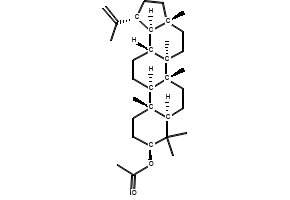 Lupeol acetate structure, CAS 1617-68-1