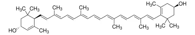Lutein; Xanthophyll structure, CAS 127-40-2