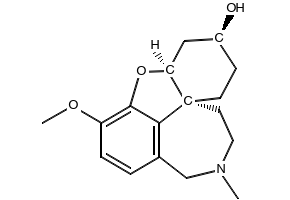 Lycoramine structure, CAS 21133-52-8