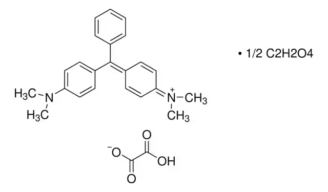 Malachite green oxalate structure, CAS 2437-29-8
