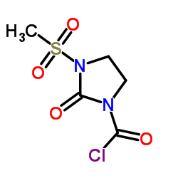 1-Chlorocarbonyl-3-methylsulphonyl-2-imidazolidinone structure, CAS 41762-76-9