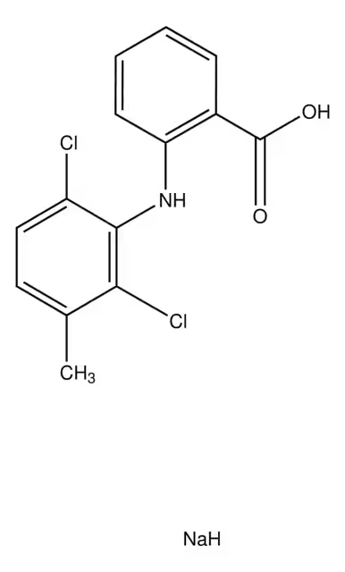 Meclofenamate sodium structure, CAS 6385-02-0