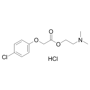 Meclofenoxate hydrochloride structure, CAS 3685-84-5