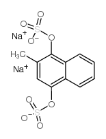 Menadiol sodium sulfate structure, CAS 1612-30-2