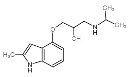 Mepindolol structure, CAS 23694-81-7