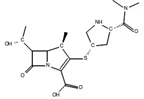 Meropenem structure, CAS 96036-03-2