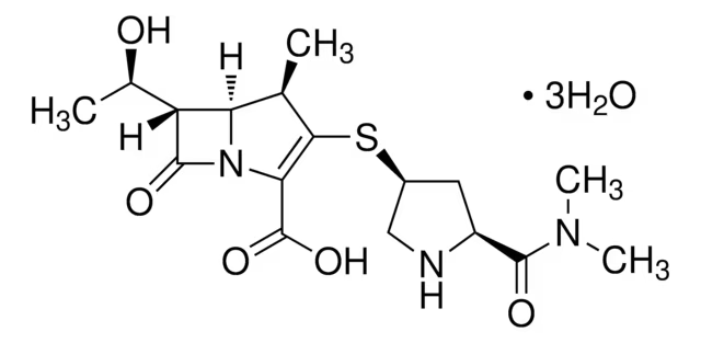 Meropenem structure, CAS 119478-56-7