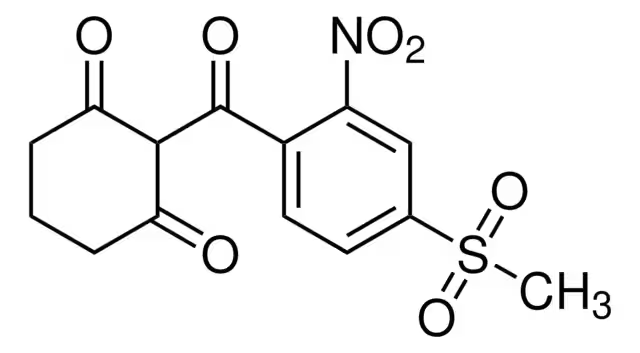 Mesotrione structure, CAS 104206-82-8