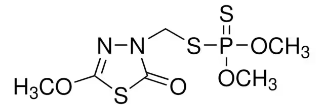 Methidathion structure, CAS 950-37-8