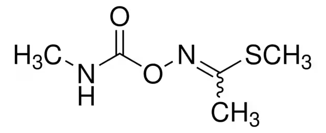 Methomyl structure, CAS 16752-77-5