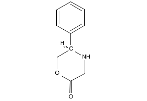 (5R)-3,4,5,6-Tetrahydro-5-phenyl-4(H)-1,4-oxazin-2-one structure, CAS 121269-45-2