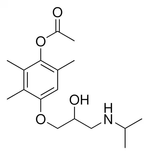 Metipranolol structure, CAS 22664-55-7