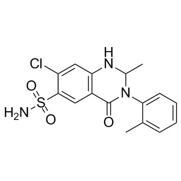 Metolazone structure, CAS 17560-51-9