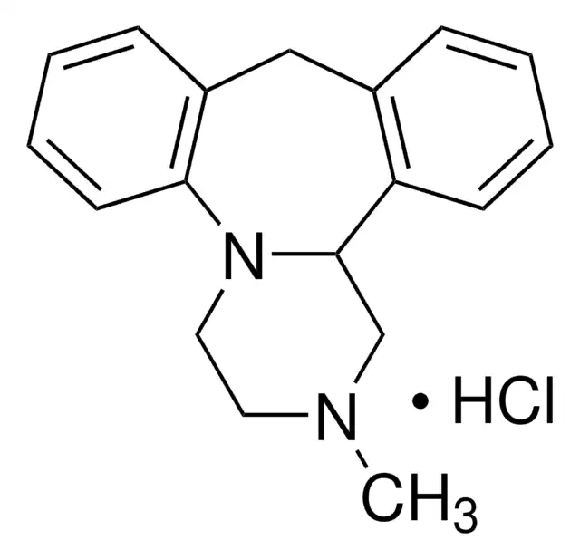 Mianserine hydrochloride structure, CAS 21535-47-7