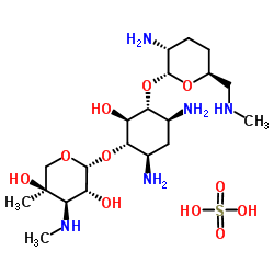 Micronomicin sulfate structure, CAS 66803-19-8