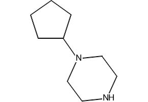 1-Cyclopentylpiperazine structure, CAS 21043-40-3