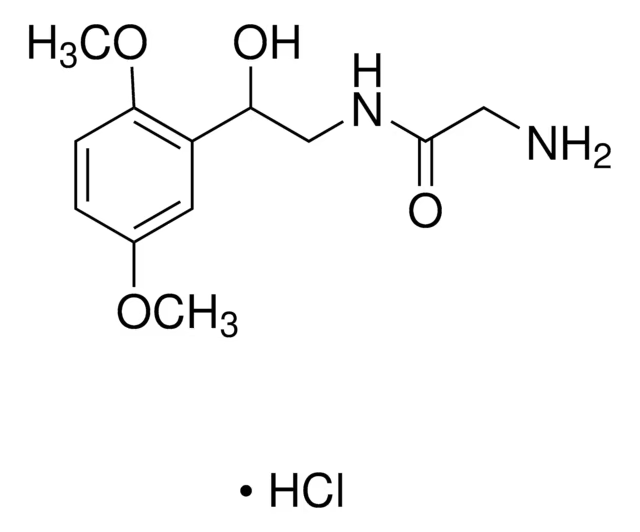 Midodrine hydrochloride structure, CAS 3092-17-9