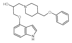 Mindodilol structure, CAS 70260-53-6