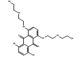Mitoxantrone structure, CAS 65271-80-9