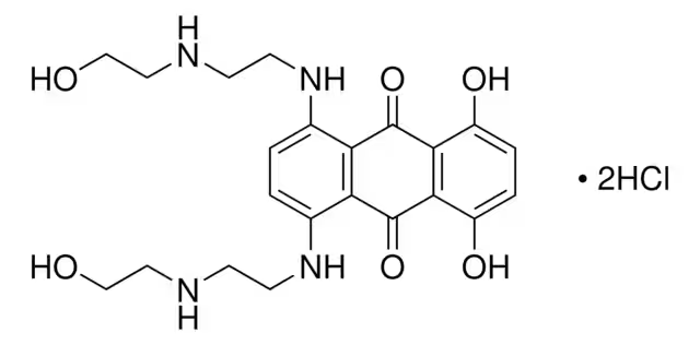 Mitoxantrone hydrochloride structure, CAS 70476-82-3
