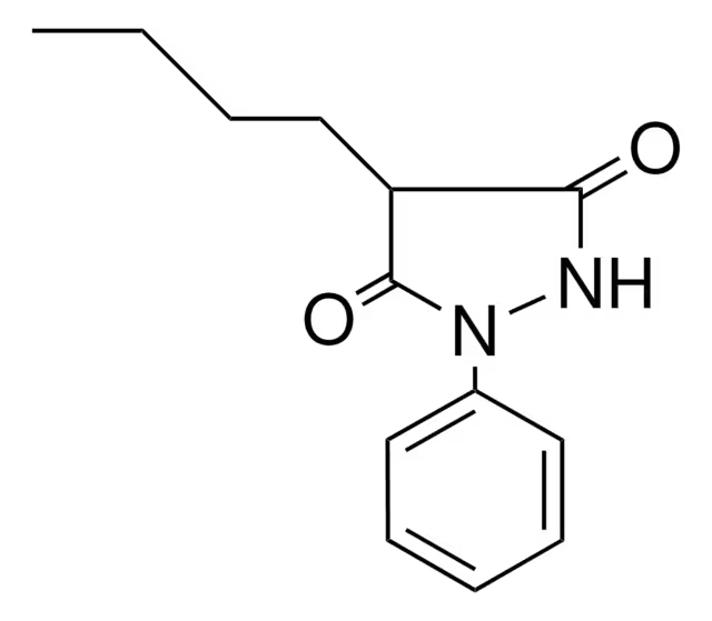 Mofebutazone structure, CAS 2210-63-1