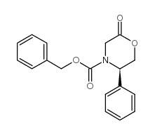 (5R)-3,4,5,6-Tetrahydro-5-phenyl-N-(benzyloxycarbonyl)-4(H)-1,4-oxazin-2-one structure, CAS 121269-46-3