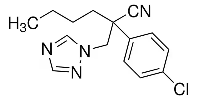 Myclobutanil structure, CAS 88671-89-0
