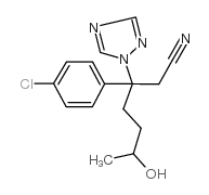 Myclobutanil hydroxide structure, CAS 116928-93-9