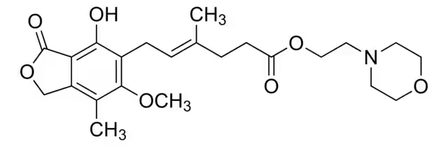 Mycophenolate mofetil structure, CAS 128794-94-5