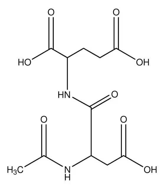N-acetyl-asp-glu structure, CAS 3106-85-2