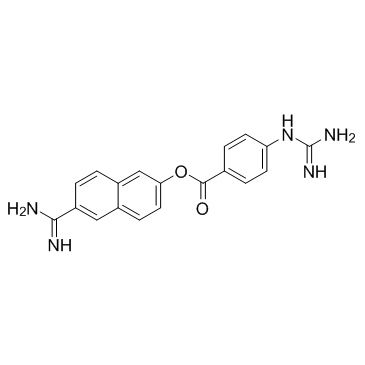 Nafamostat structure, CAS 81525-10-2