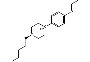 1-Ethoxy-4-(trans-4-n-pentylcyclohexyl)benzene structure, CAS 84540-32-9