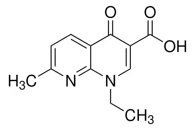 Nalidixic acid structure, CAS 389-08-2