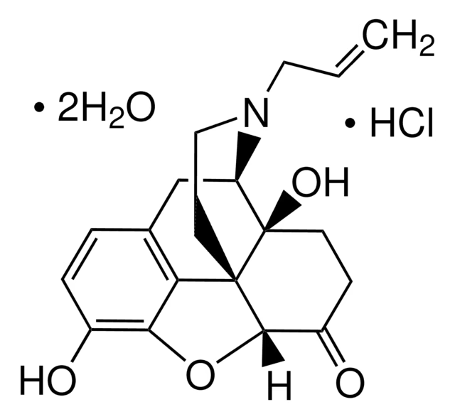 Naloxone hydrochloride dihydrate structure, CAS 51481-60-8