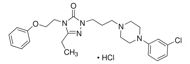 Nefazodone hydrochloride structure, CAS 82752-99-6