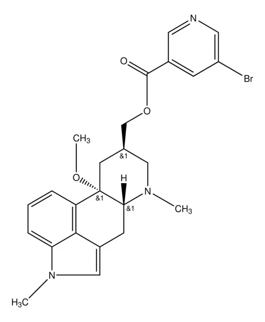 Nicergoline structure, CAS 27848-84-6