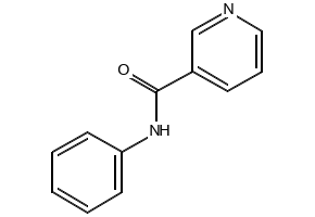 Nicotinanilide structure, CAS 1752-96-1