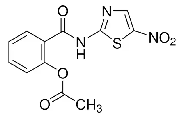 Nitazoxanide structure, CAS 55981-09-4