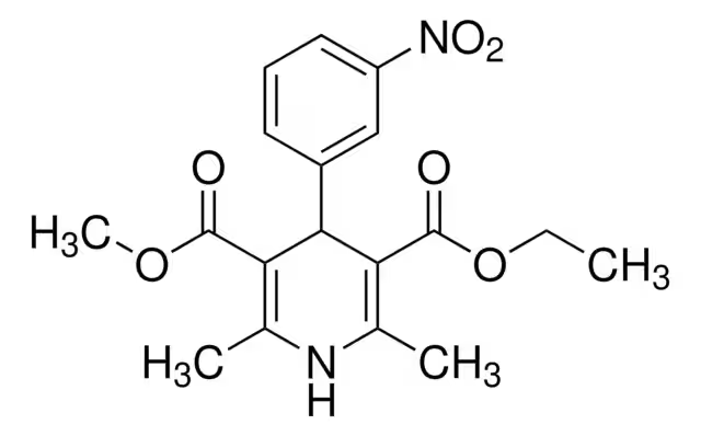 Nitrendipine structure, CAS 39562-70-4