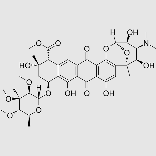 Nogalamycin structure, CAS 1404-15-5